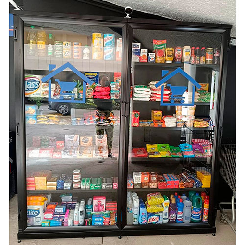 Vem01 - vitrine expositora / gôndola anti-furto